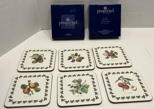 Pimpernel cork backed coasters - cork,