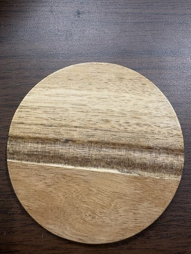 Pcs acacia wood coasters - acacia, 4"