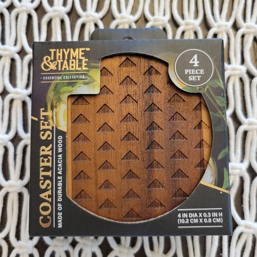 Thyme table coasters acacia - ,