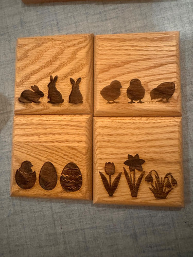 Set beautiful solid oak - of,