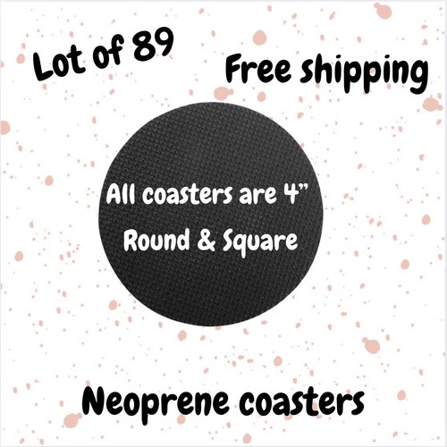 Lot neoprene coasters - lot,