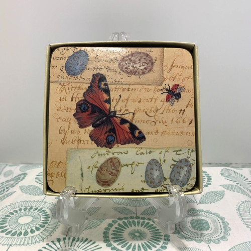 Set coasters with cork - set,