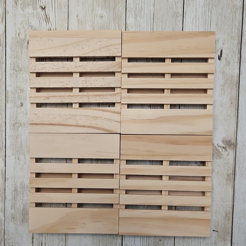 Pack mini wooden pallet - 4,