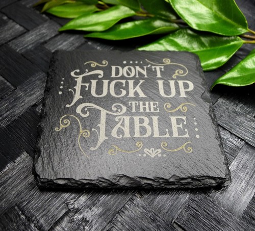Don the table - the,