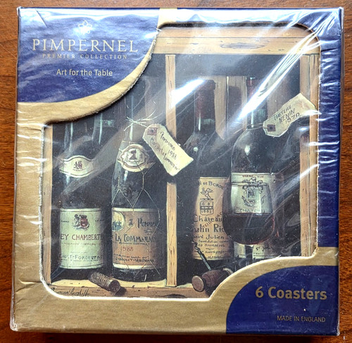 Pimpernel coasters wine - pimpernel, 6