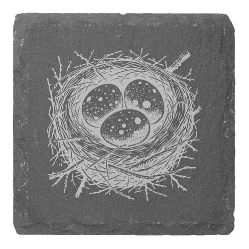 Bird nest with eggs - 4,