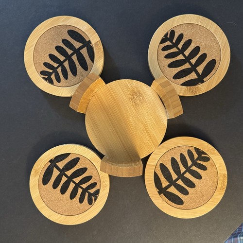 Modern bamboo cork fern design - cork,
