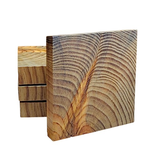 Wooden drink coasters set - wooden,