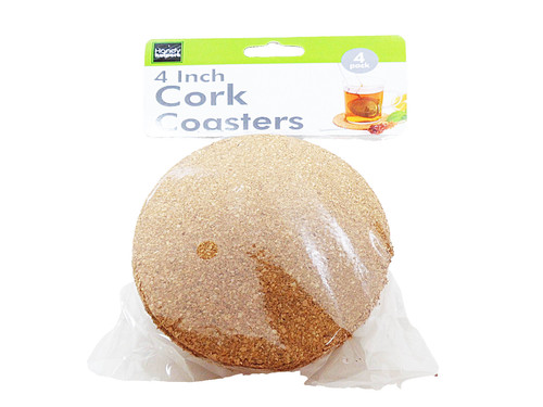 Coasters inch round - inch, cork