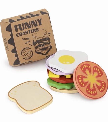 Nib set funny coasters - nib, "funny