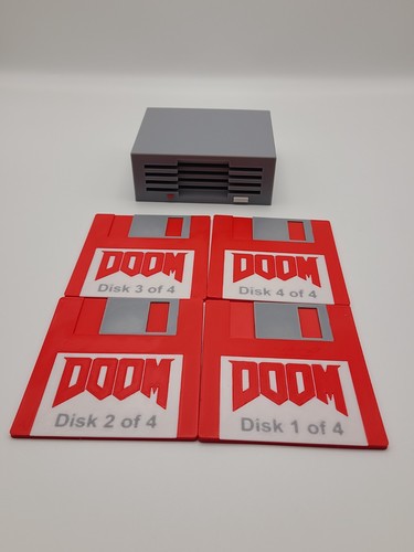 Doom themed floppy - doom,